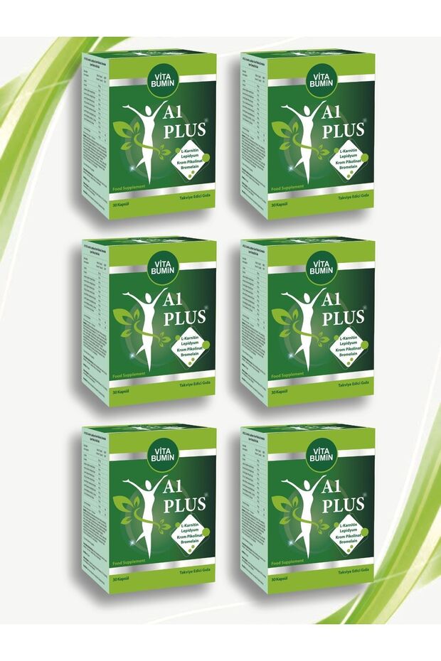 Aplus L-carnitine Lepidium - Bitkisel 30 Kapsül 6 Adet - 1