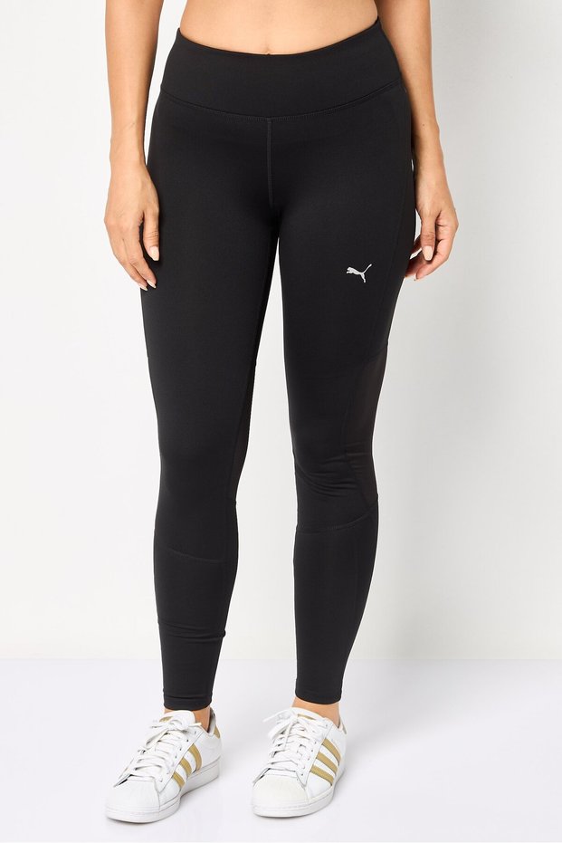 Women Sportswear Fit Brand Logo Training Leggings, Black