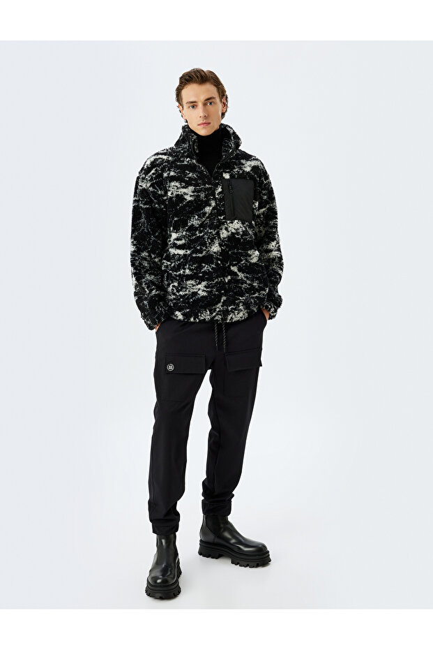 Plush Jacket with Zippered Pocket Detail