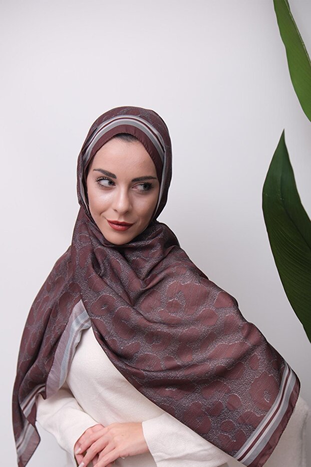 Leopard Patterned Digital Soft Shawl - 4