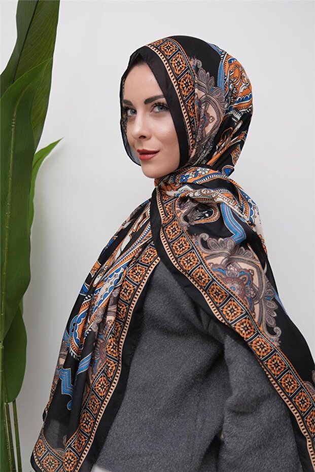 Ethnic Harmony Patterned Digital Soft Shawl - 4