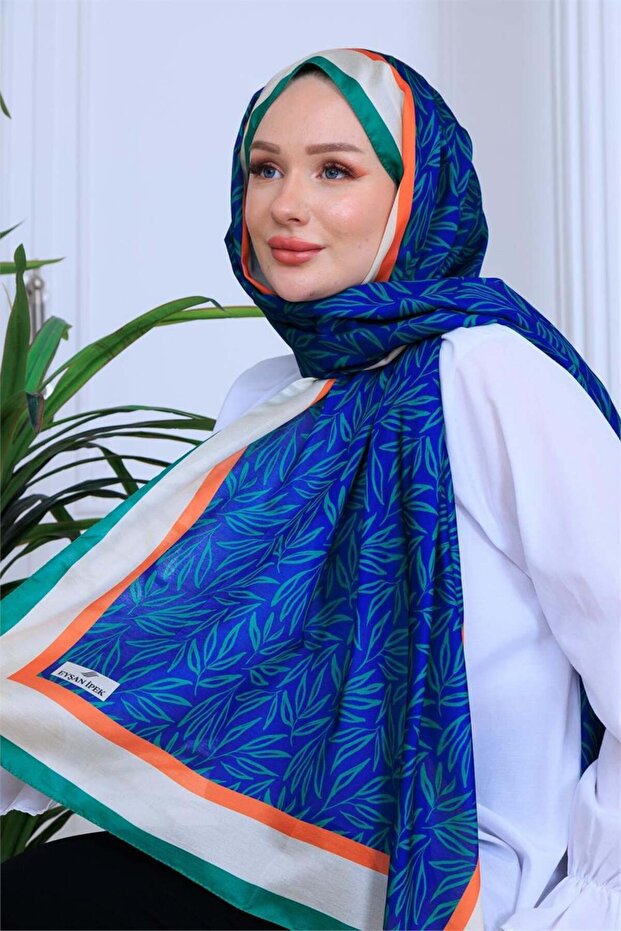 Yaprak Patterned Digital Soft Shawl