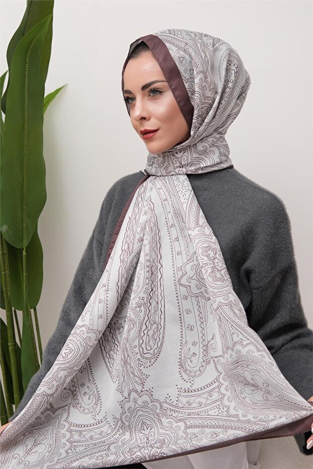 Ethnic Patterned Digital Soft Shawl - 1