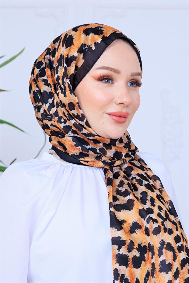 Leopard Patterned Digital Soft Shawl - 5