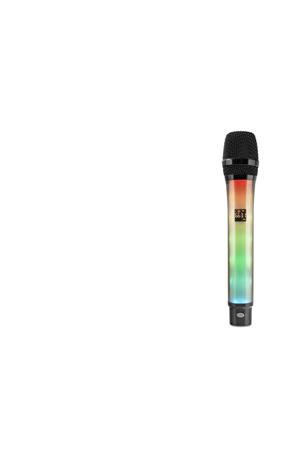 ميكروفون UHF لاسلكي احترافي RGB - أسود WX-81