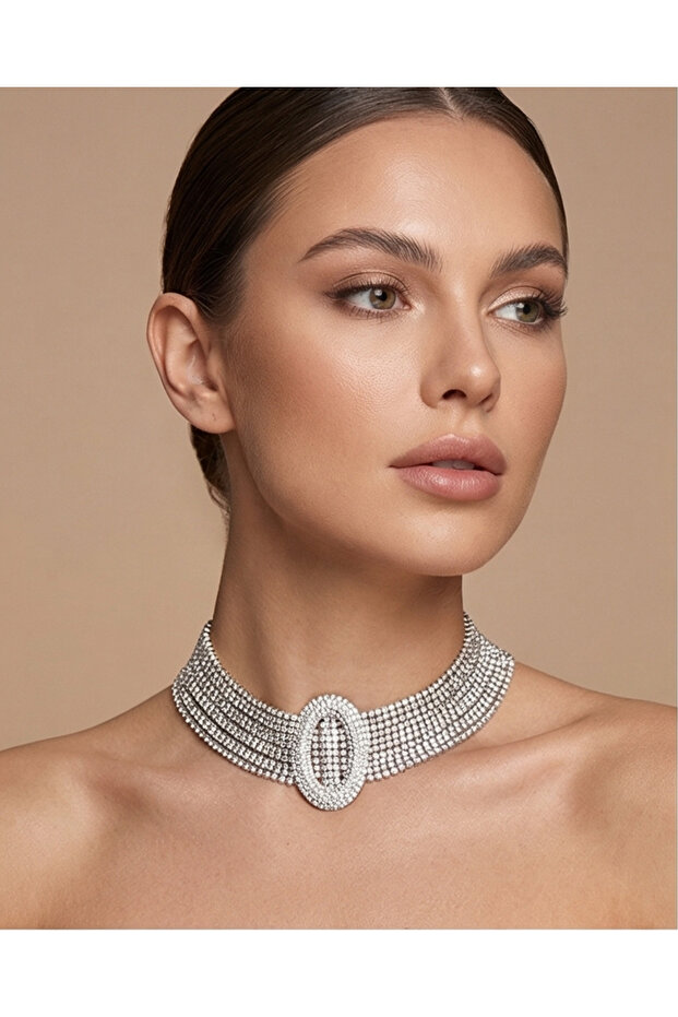 Silver Stone Necklace