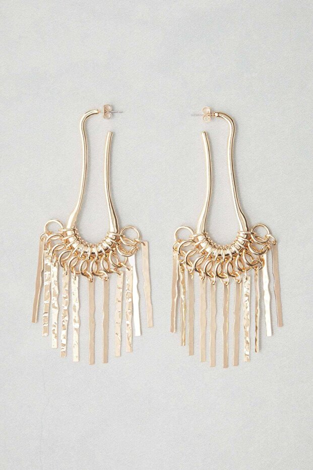 Fringed dangle earrings - 1