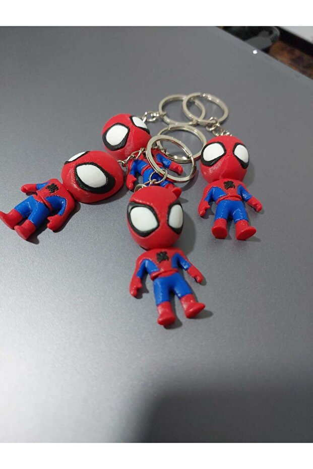 sevimli spiderman anahtarlık