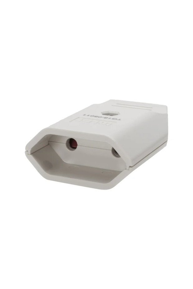 Flat coupler, without CP, plastic, IP20, rear exit, white