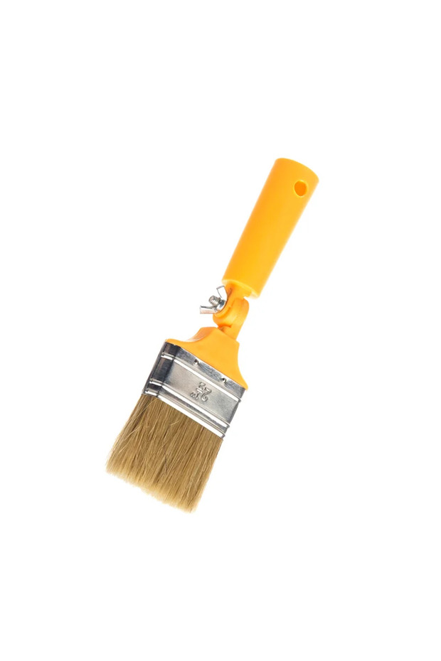 Corner brush, foldable PVC handle
