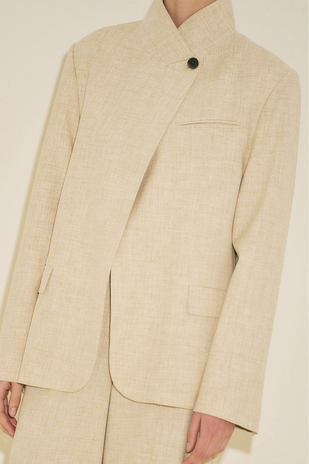 MILANDA BLAZER CEKET BEJ - 7