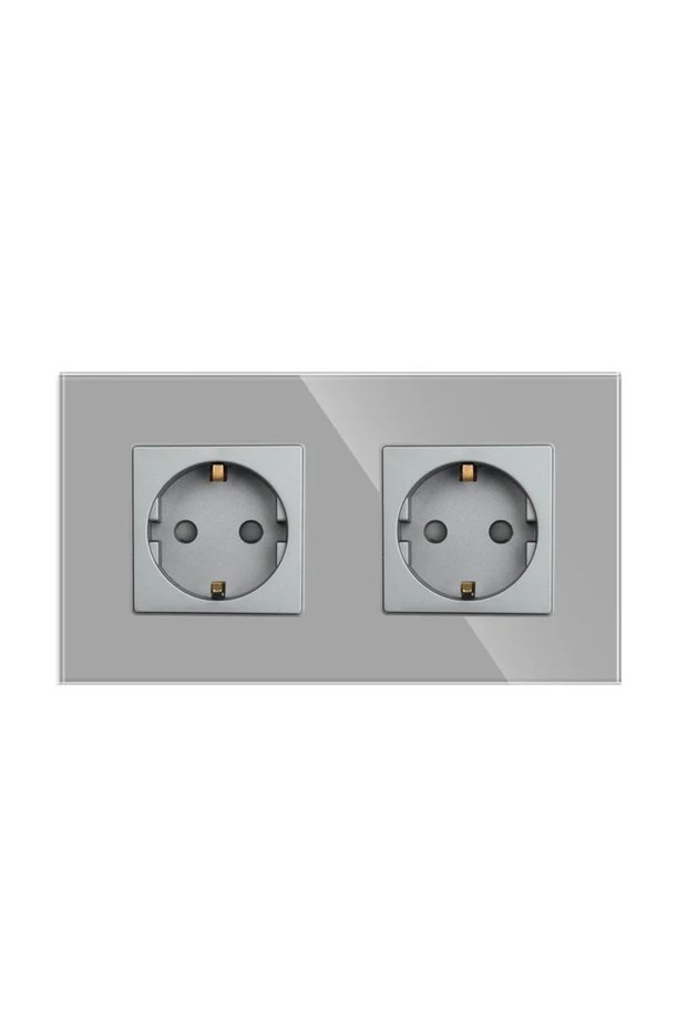 Double socket Doc, IP20, grey