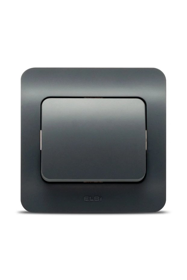 Jazz single switch, IP20, anthracite