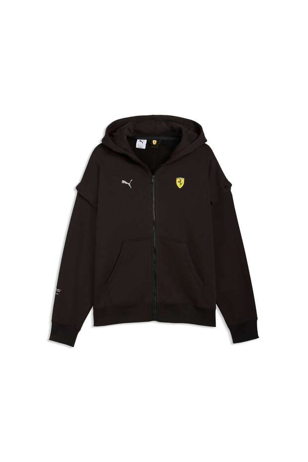 Scu Leather a Ferrari Premium Men's Wide Cut Hooded Sweatshirt