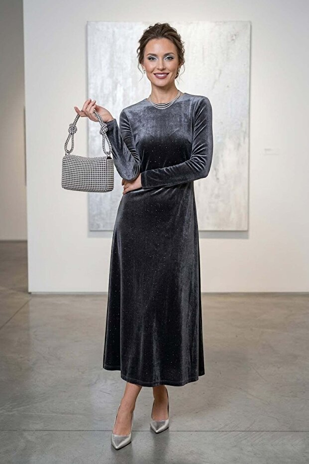 Elit Pm373006 Women's Stoned Evening Dress Bag Silver