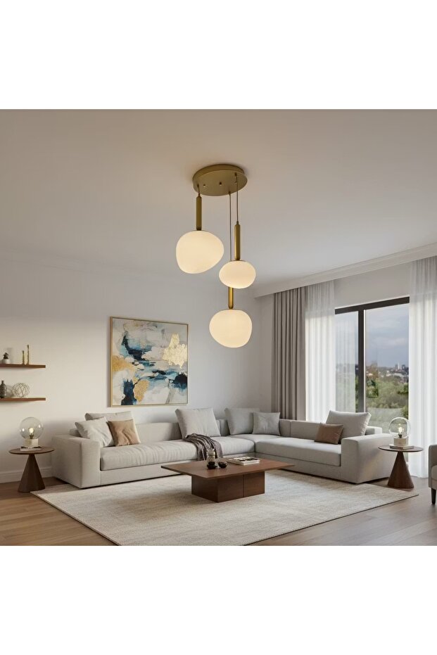 EGG CAM 3'LÜ ESKİTME AVİZE - 1