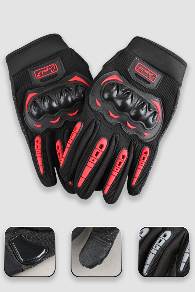 Motorcycle Gloves with Palm Protection Touchscreen Finger Biker Gloves Capcmg002R03