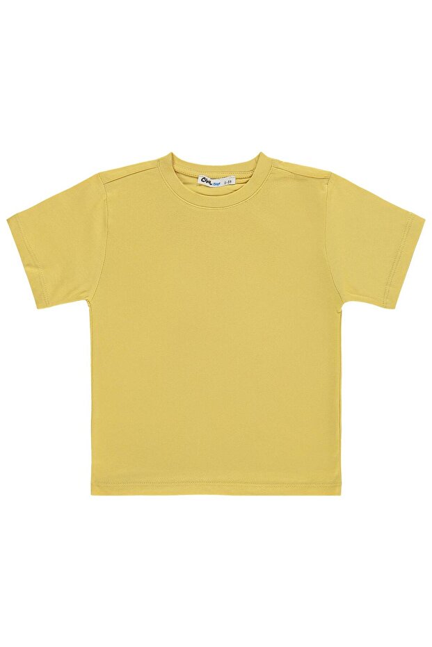 Basic T-Shirt for Ages 2-5 - Yellow 5-6 Years