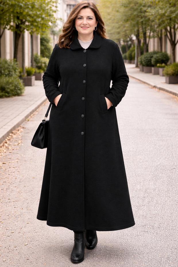 Triko Kalın Pardesü - 1