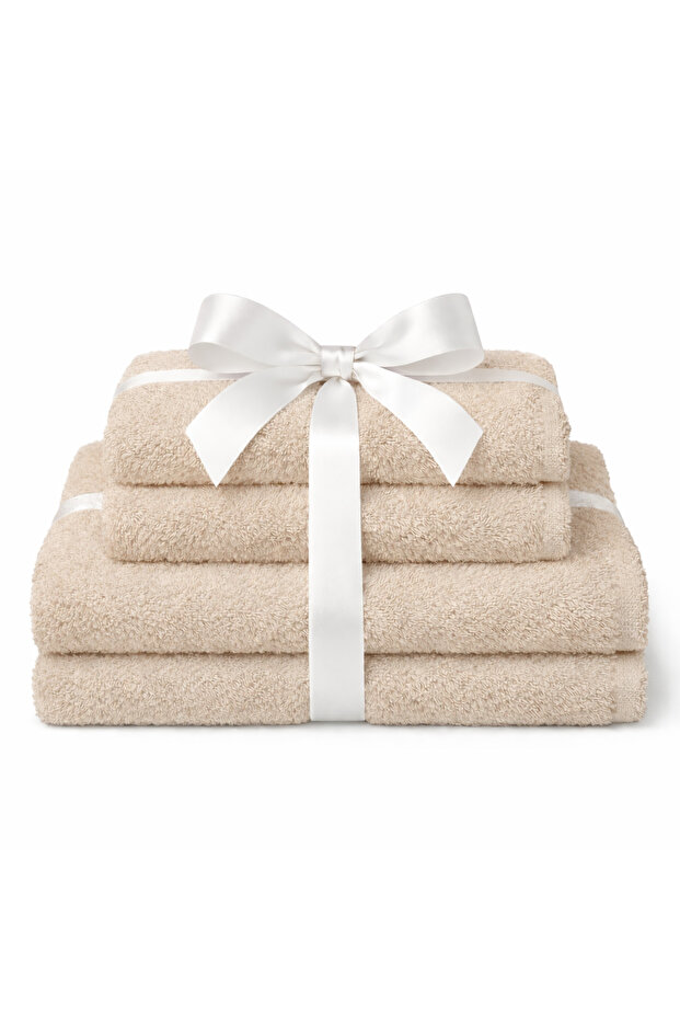 2 Bath Towels & 2 Hand Towels, 4-Piece Towel Set – 600 GSM, Plush, Durable & Highly Absorbent