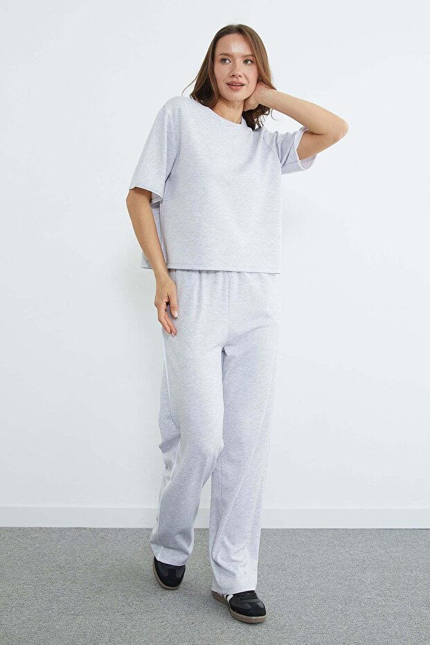 Piped Crew Neck Modal 2-Piece Set - 3