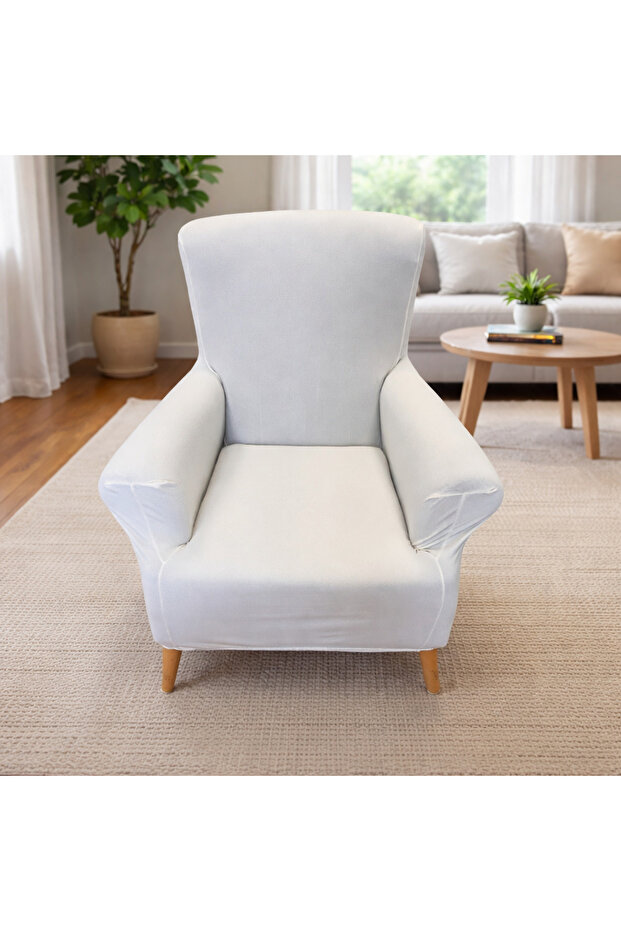 Lycra Stretch Elastic Flexible Square Pattern Armchair Single Seat Sofa Cover Armchair Cover