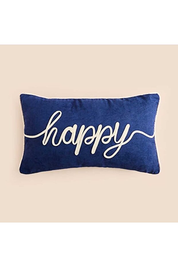 Soft Happy Cushion - Navy Blue - 30X50 cm