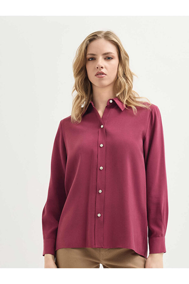 Bordo Gömlek - 4