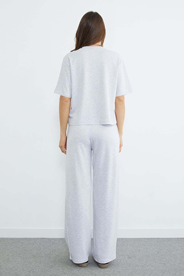 Piped Crew Neck Modal 2-Piece Set - 7