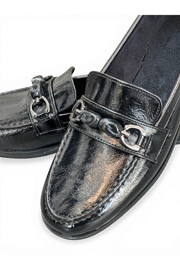 Women's Loafers Orthopedic Sole Stone Buckled