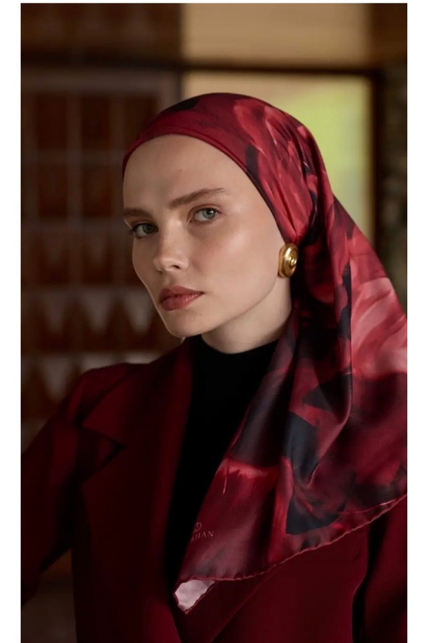 Gül Desen Soft Eşarp - 2