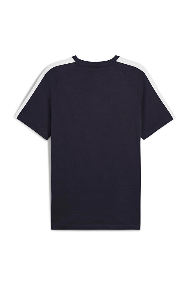 T7 Erkek Lacivert Günlük Stil T-Shirt 62959216 - 5