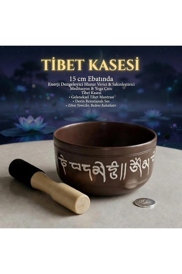Mindfulness Tibetan Meditation Bowl Yoga Bell Handmade Healing Sound Gong Chakra Opener with Mallet Gift