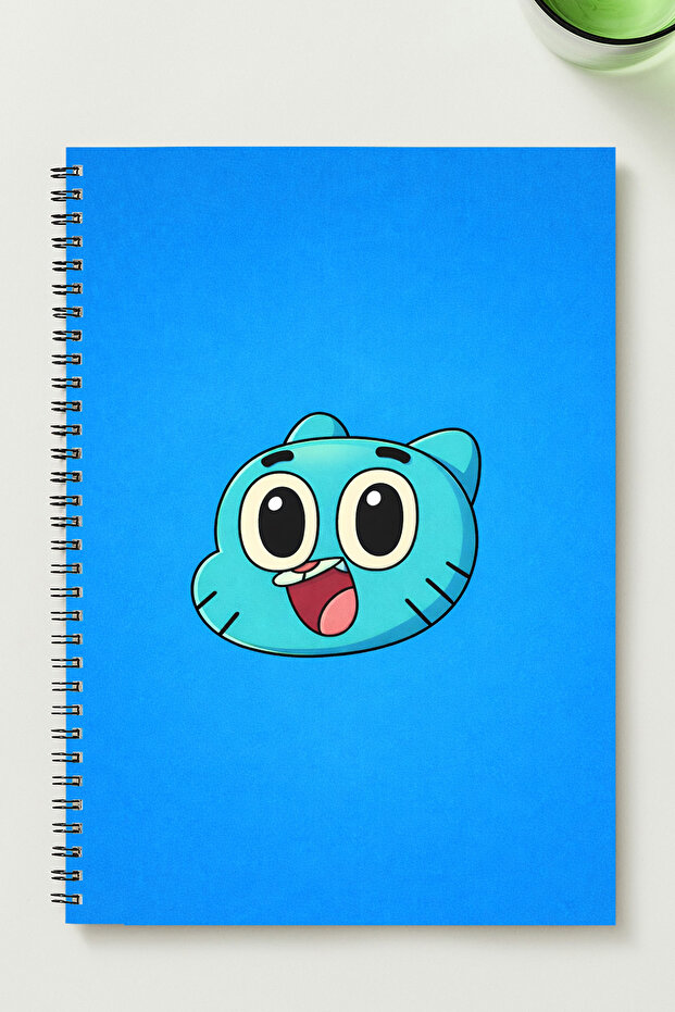 Darwin Themed A5 Metal Spiral Unlined Cardboard Cover 50Yp 100 Pages A5 Darwin Themed Notebook