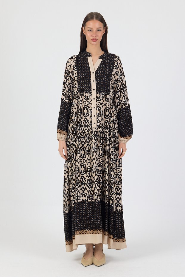 Relaxed Fit Authentic Pattern Dress # 25090