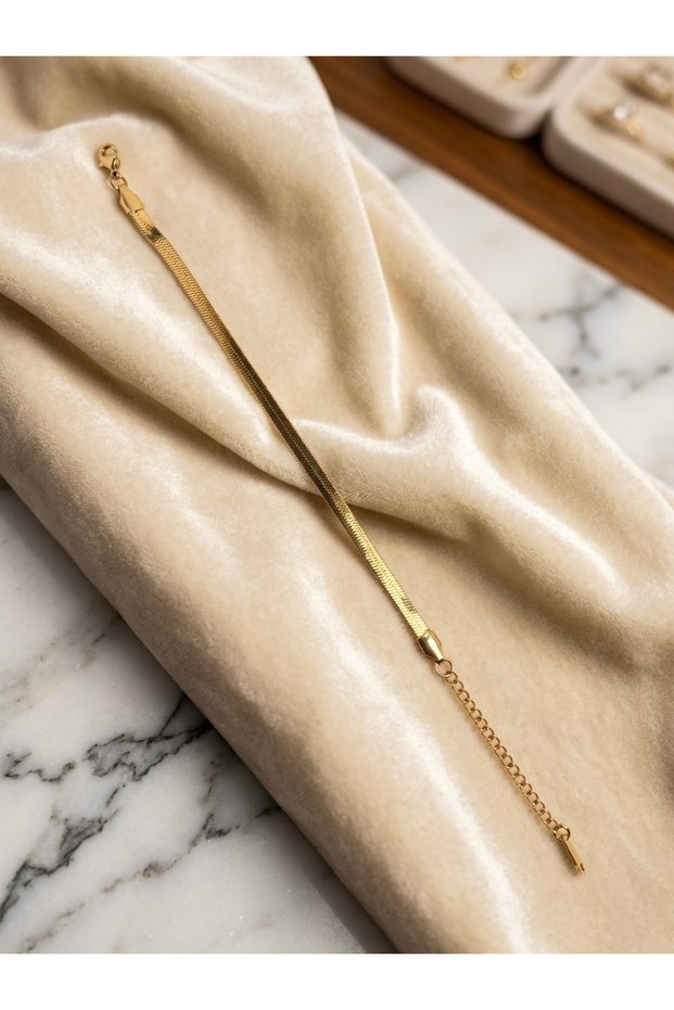Italian Gold Gold Color Stainless Steel Bracelet