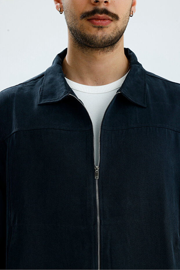 Transitional Double Zippered Premium Modal Fabric Jacket - 7