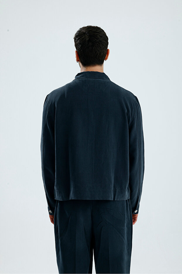 Transitional Double Zippered Premium Modal Fabric Jacket - 5