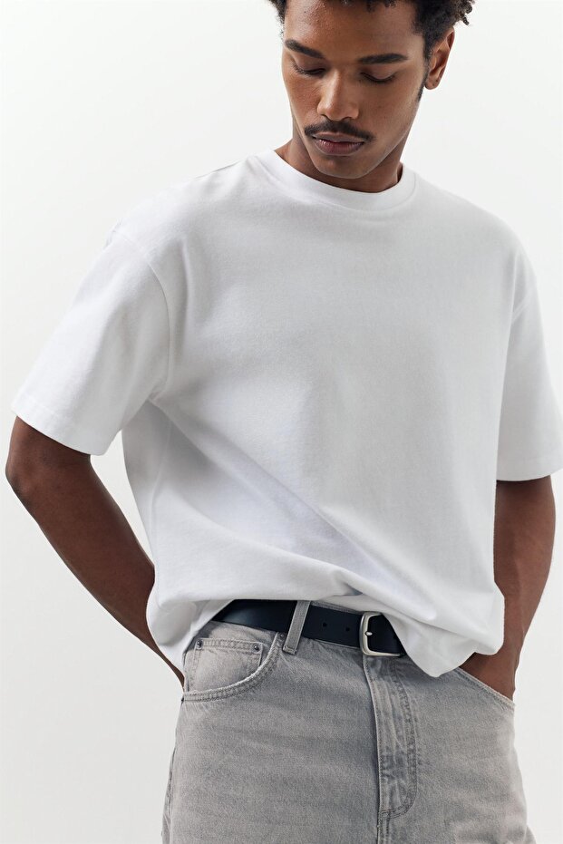 Baggy denim bermuda - 6