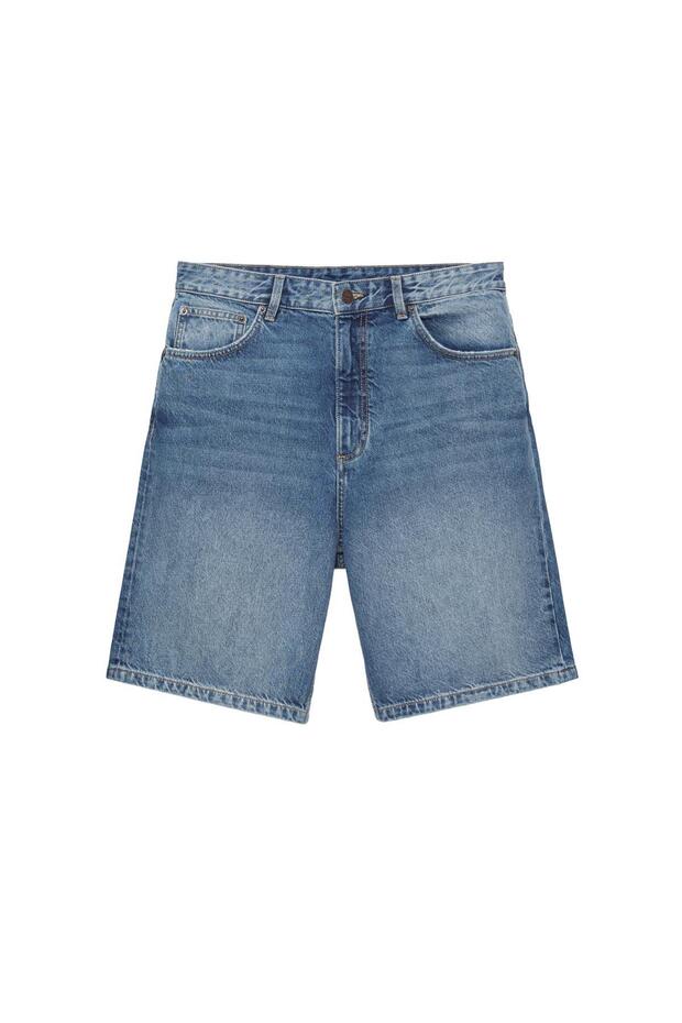 Baggy denim bermuda - 3