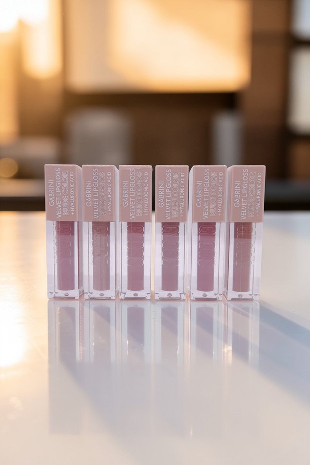 Nude Color Hyaluronic Acid Velvet Matte Lipgloss Long-Lasting Moisturizing Liquid Lipstick