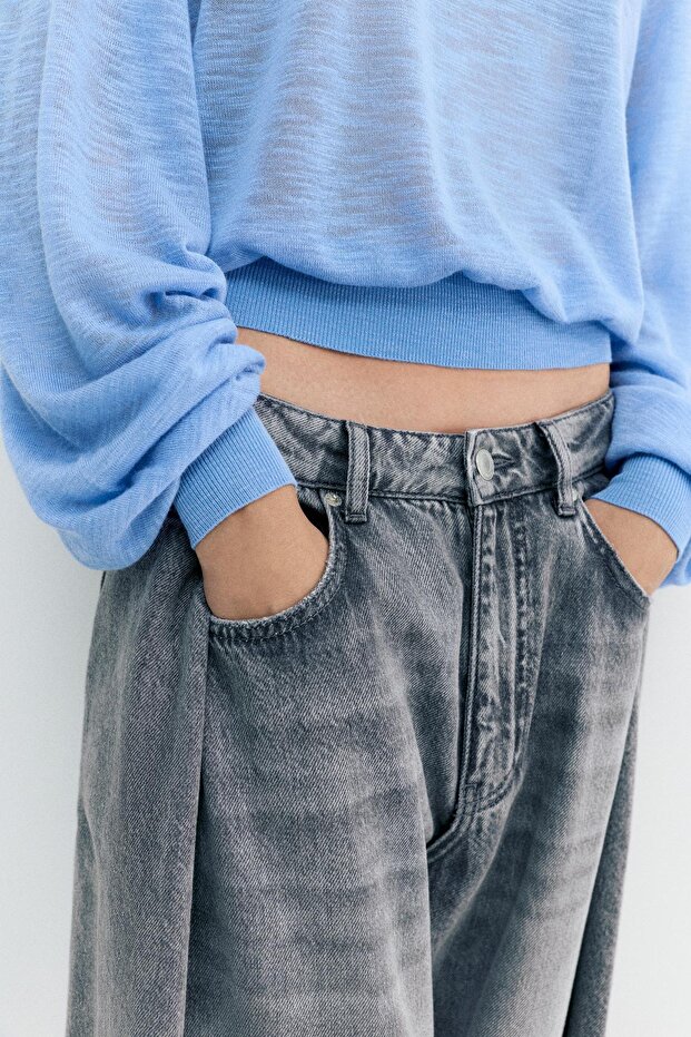 Hafif örgü kazak - 5