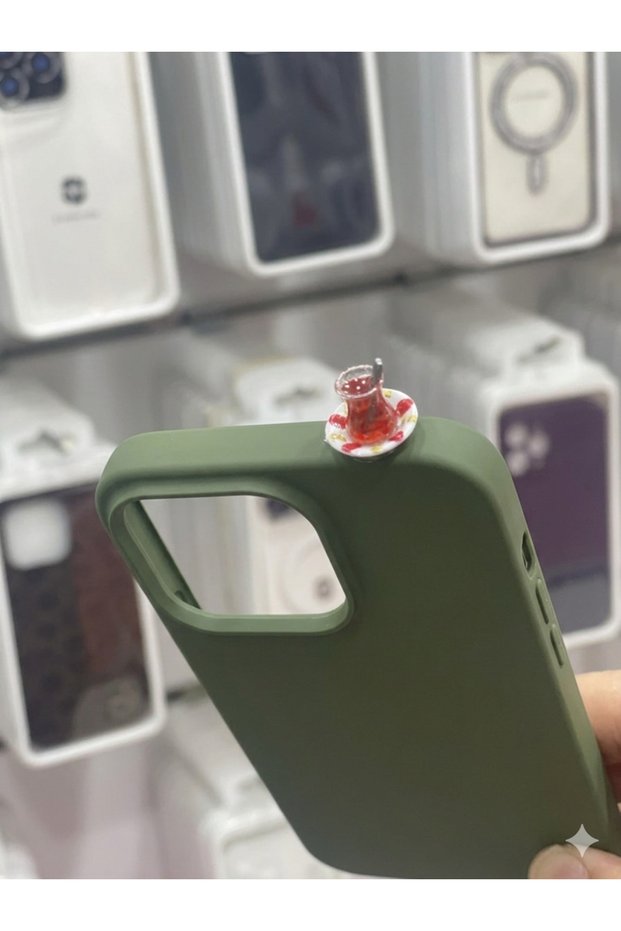 iPhone 16Pro Tea Cup Shaped Silicone Case (Ask a Question for Different Models)