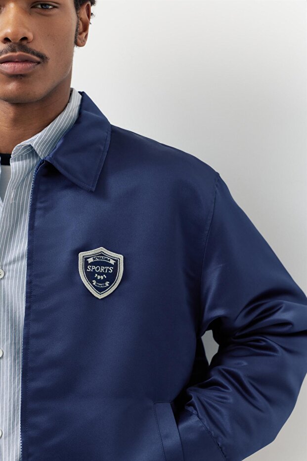 Saten işlemeli ceket - 6