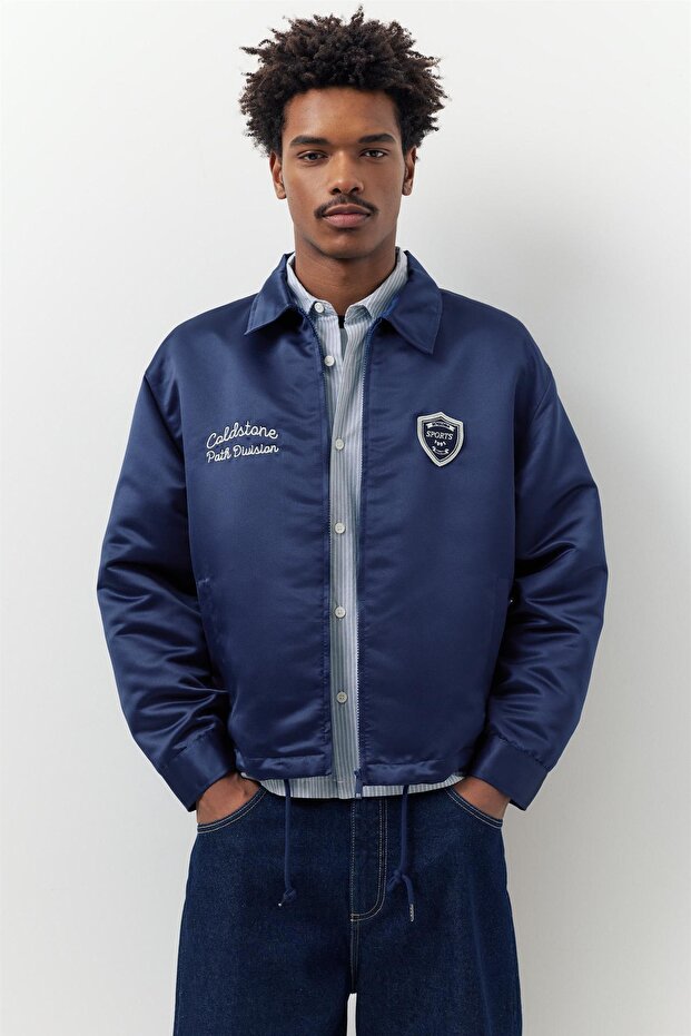 Saten işlemeli ceket - 1