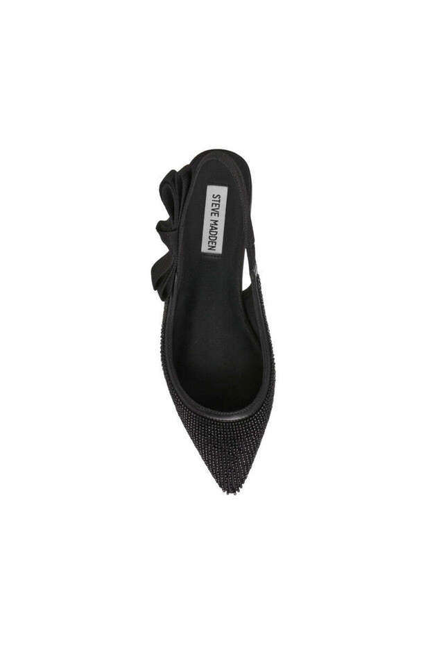 Olyvia-b Solid Black Low Heel Mules - 5