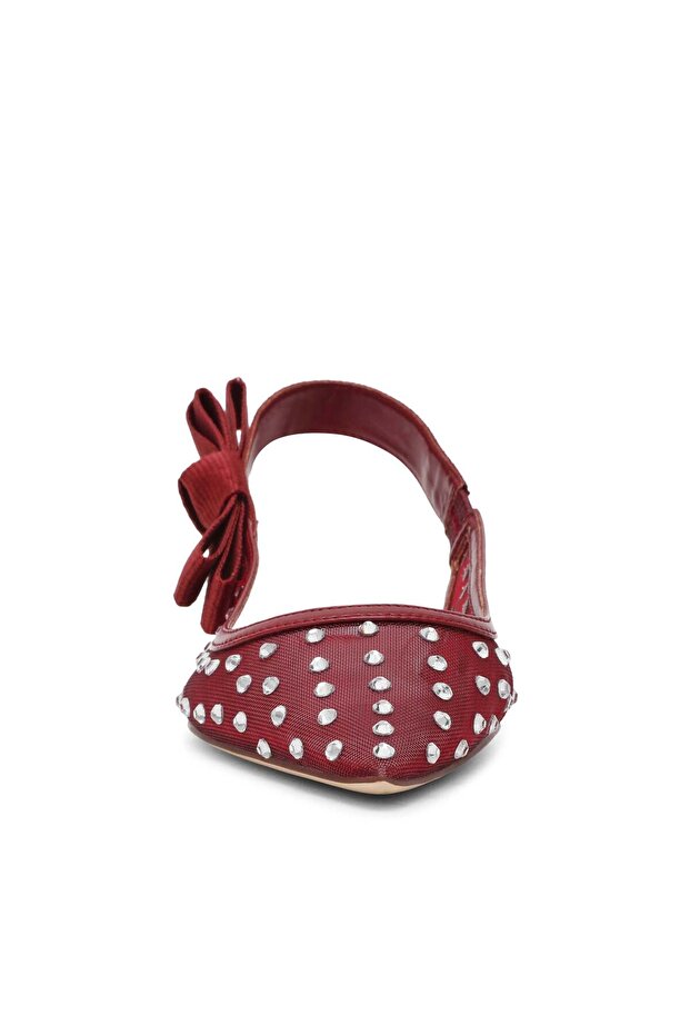 Olyvia-r Solid Cherry Red Flats - 7
