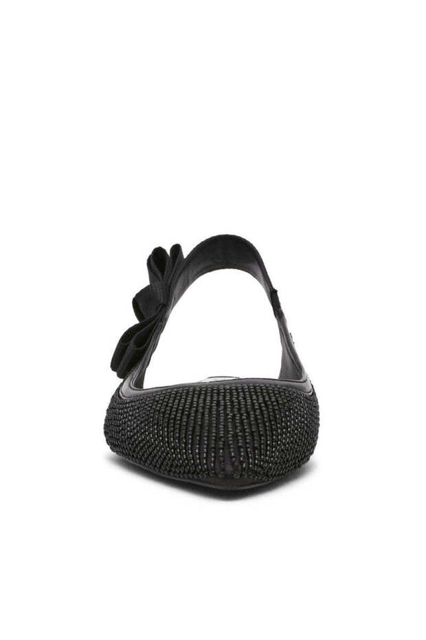 Olyvia-b Solid Black Low Heel Mules - 4