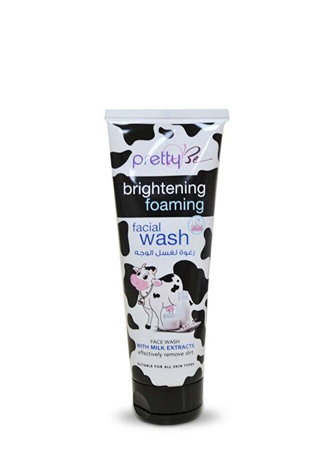 Brightening Foaming Facial Face Wash with Milk Extracts, Suitable for All Skin Types 100ml