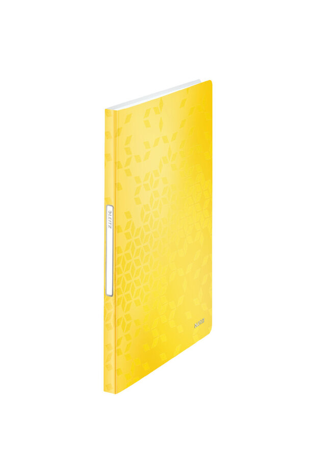 WOW presentation folder, soft cover, PP, A4, 40 sheets, yellow